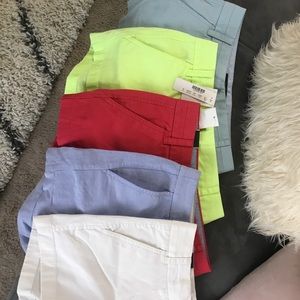 J-Crew chino shorts size 00 & 0 w tags